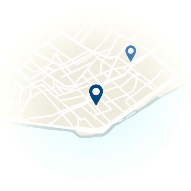 Carte de localisation du bureau Meridian à Toronto